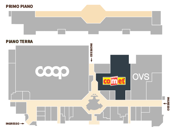 Centro Commerciale Euro Torri | COMET | dove siamo dentro al centro