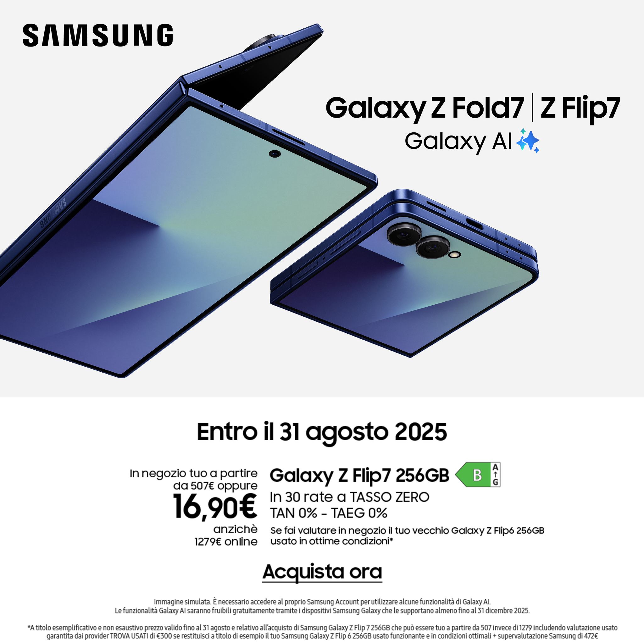 Centro Commerciale Euro Torri | Promozione Da Comet sono arrivati i nuovi Samsung Galaxy Z Fold7 e Z Flip7!