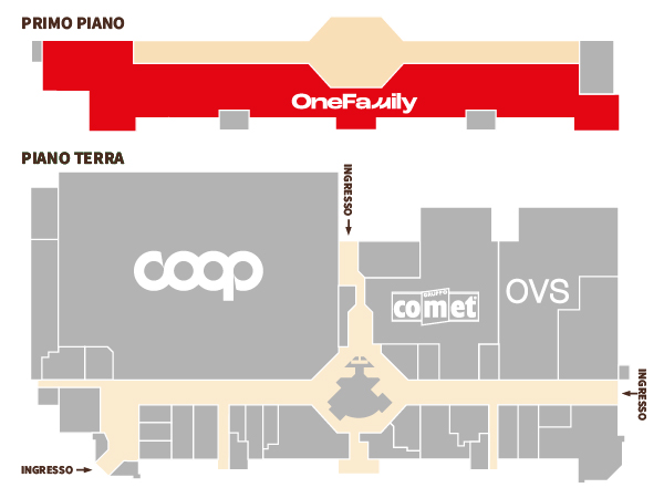 Centro Commerciale Euro Torri | ONE FAMILY store | dove siamo dentro al centro